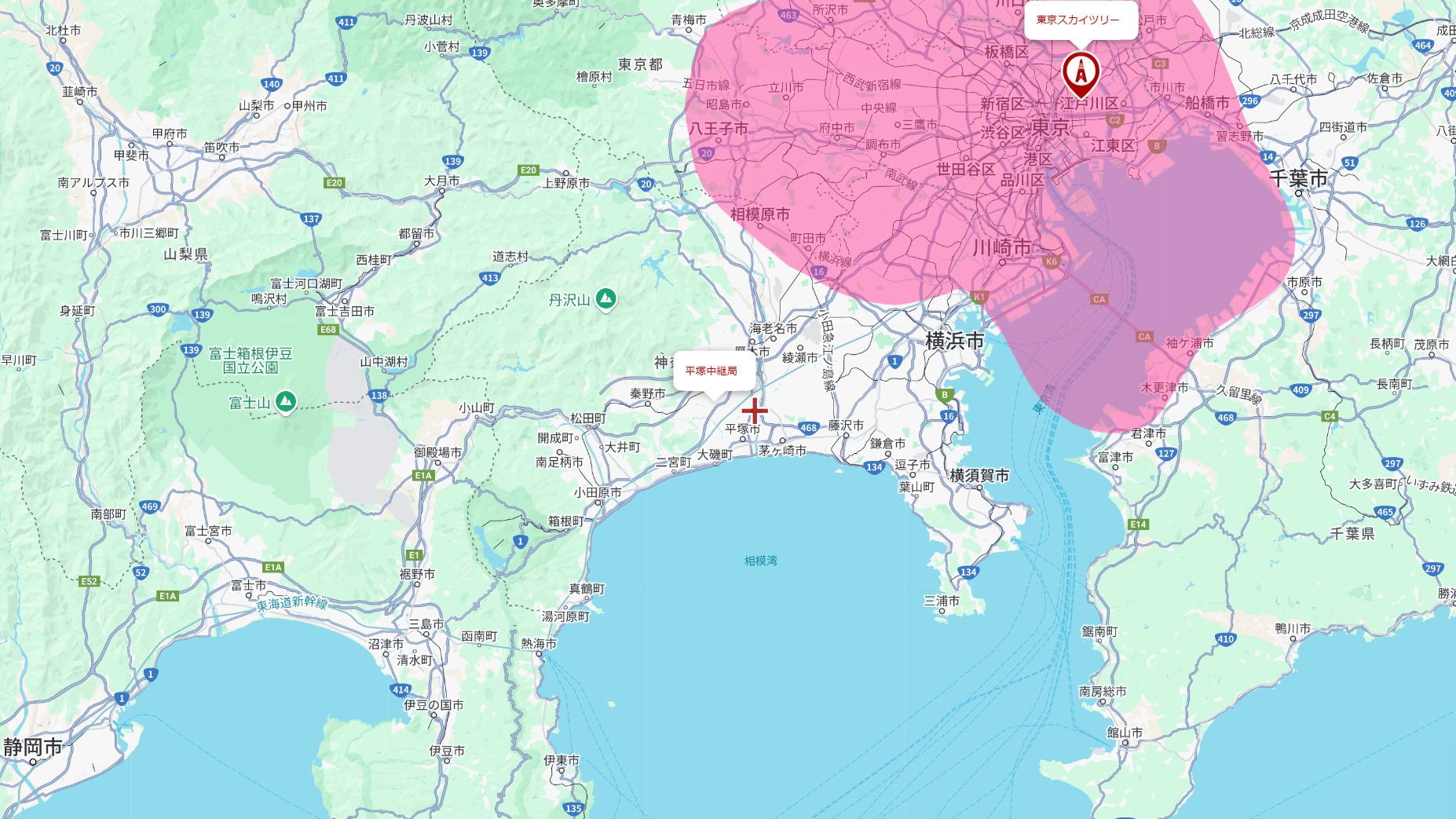 平塚市の電波事情